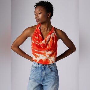 NWT Equipment Rylee Silk Halter Top